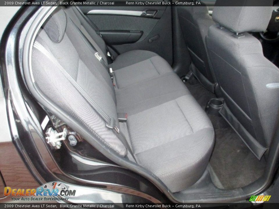 2009 Chevrolet Aveo LT Sedan Black Granite Metallic / Charcoal Photo #22
