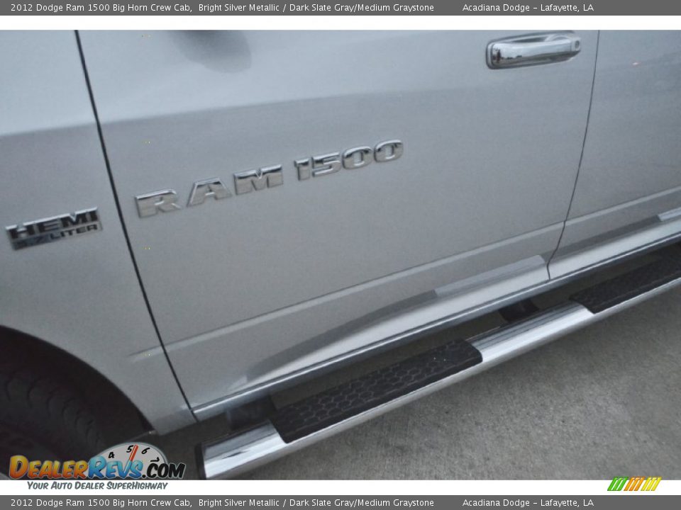 2012 Dodge Ram 1500 Big Horn Crew Cab Bright Silver Metallic / Dark Slate Gray/Medium Graystone Photo #14