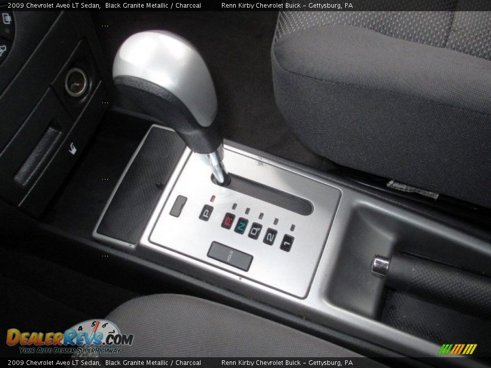 2009 Chevrolet Aveo LT Sedan Black Granite Metallic / Charcoal Photo #24
