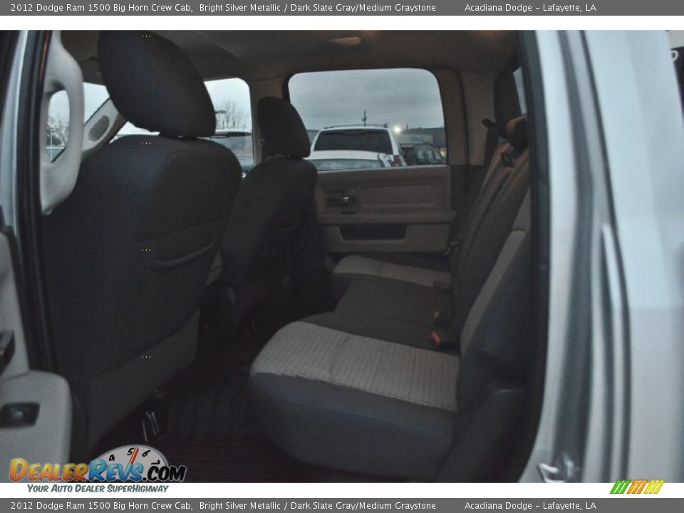 2012 Dodge Ram 1500 Big Horn Crew Cab Bright Silver Metallic / Dark Slate Gray/Medium Graystone Photo #19