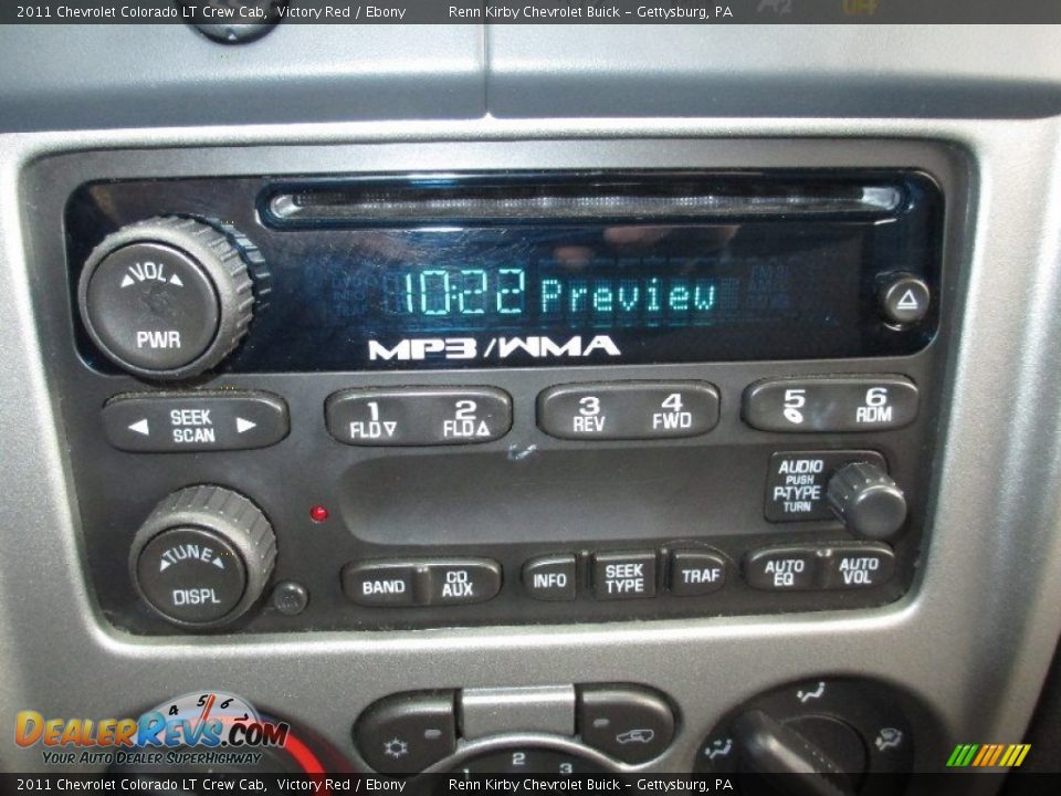 Audio System of 2011 Chevrolet Colorado LT Crew Cab Photo #9