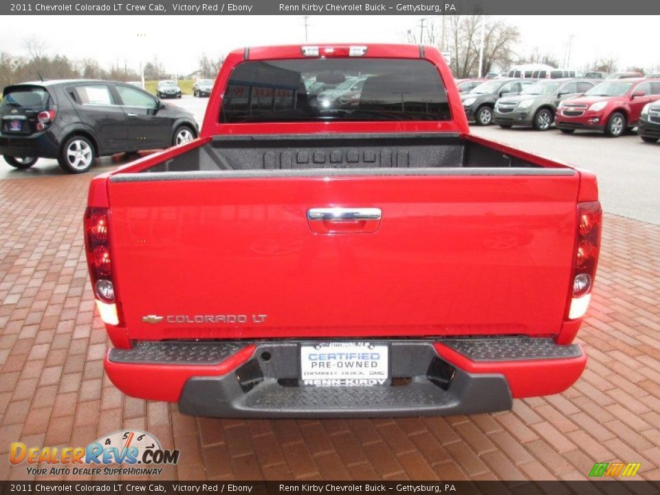 2011 Chevrolet Colorado LT Crew Cab Victory Red / Ebony Photo #15