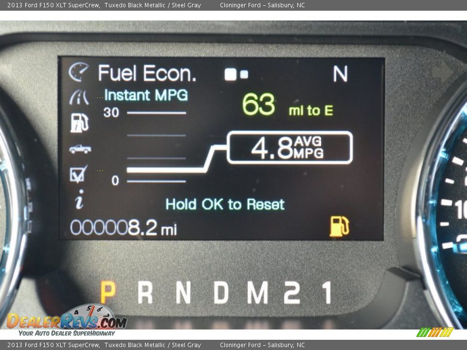 2013 Ford F150 XLT SuperCrew Tuxedo Black Metallic / Steel Gray Photo #30