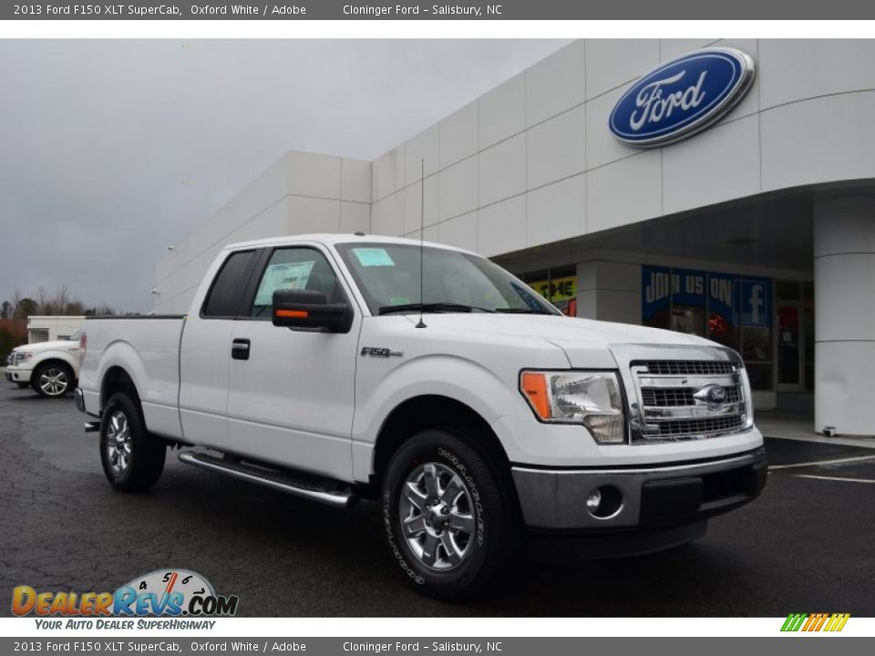 2013 Ford F150 XLT SuperCab Oxford White / Adobe Photo #1