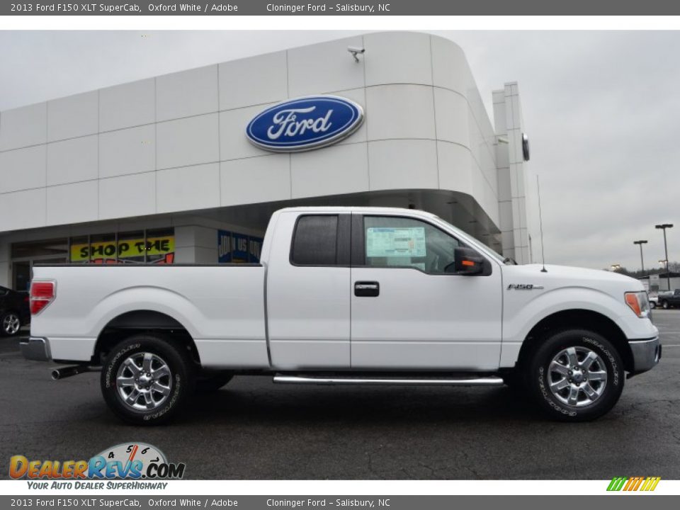 2013 Ford F150 XLT SuperCab Oxford White / Adobe Photo #2