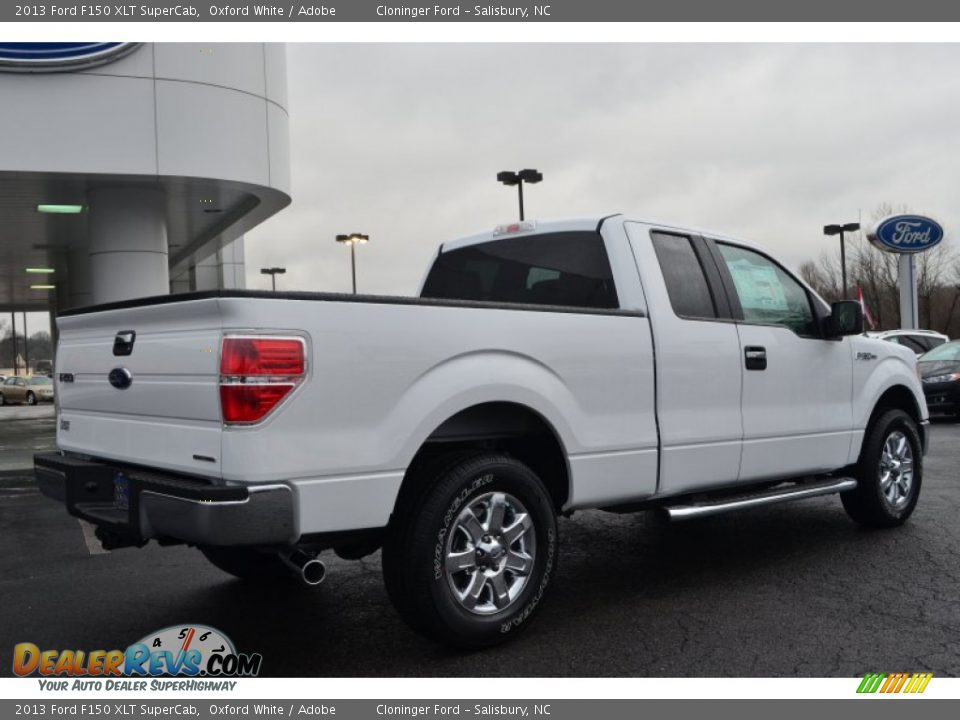 2013 Ford F150 XLT SuperCab Oxford White / Adobe Photo #3