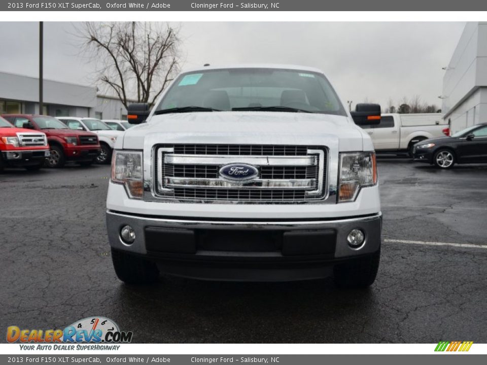 2013 Ford F150 XLT SuperCab Oxford White / Adobe Photo #7