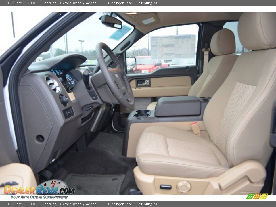 2013 Ford F150 XLT SuperCab Oxford White / Adobe Photo #10