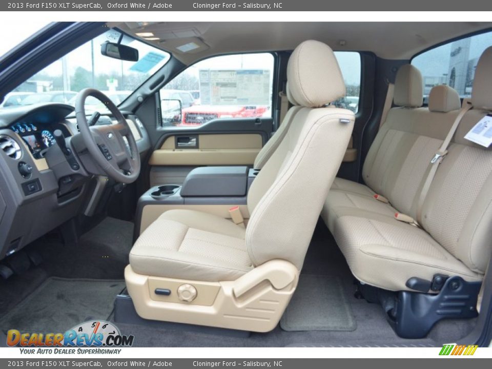 2013 Ford F150 XLT SuperCab Oxford White / Adobe Photo #12