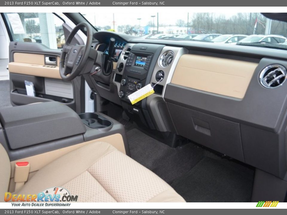 2013 Ford F150 XLT SuperCab Oxford White / Adobe Photo #14