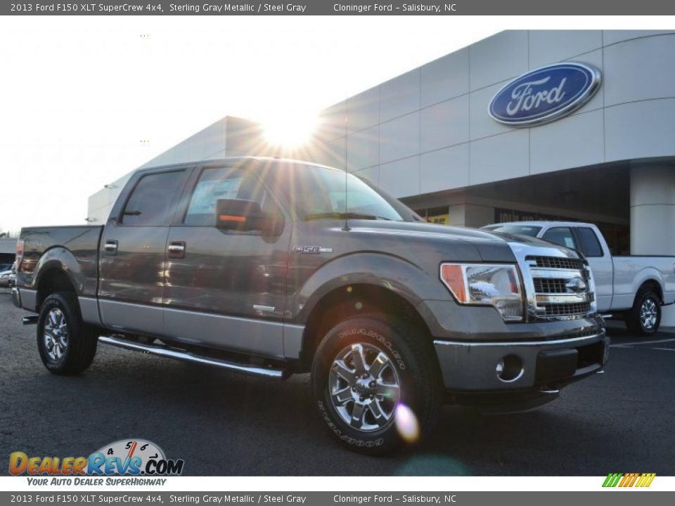 2013 Ford F150 XLT SuperCrew 4x4 Sterling Gray Metallic / Steel Gray Photo #1