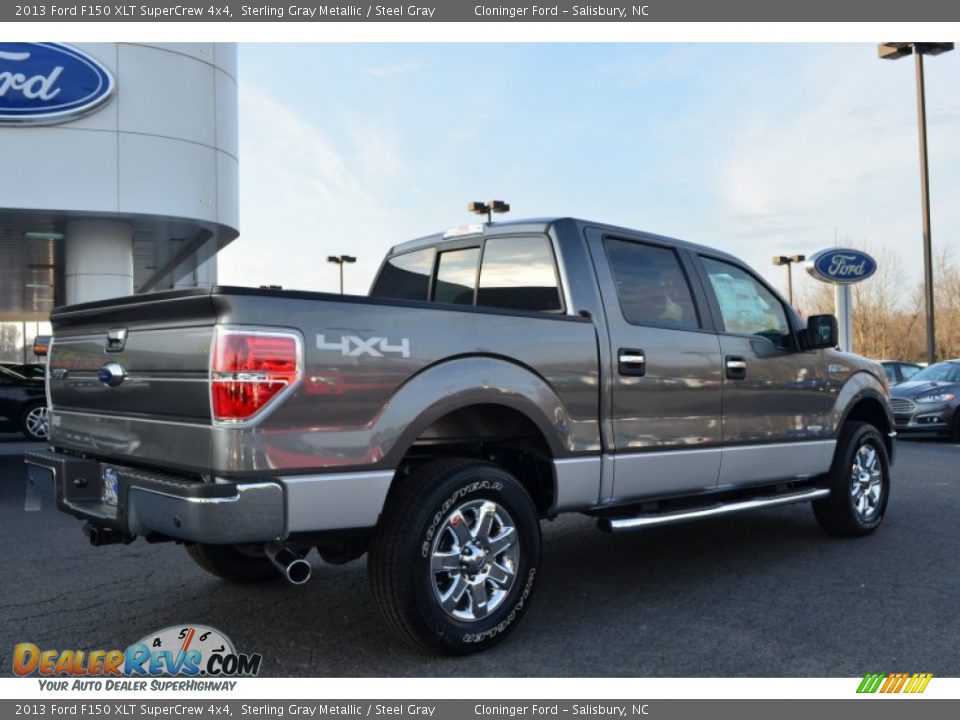 2013 Ford F150 XLT SuperCrew 4x4 Sterling Gray Metallic / Steel Gray Photo #3