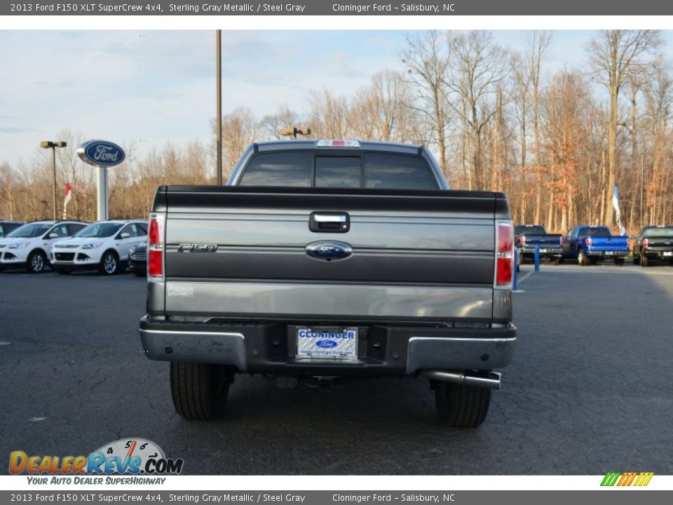 2013 Ford F150 XLT SuperCrew 4x4 Sterling Gray Metallic / Steel Gray Photo #4