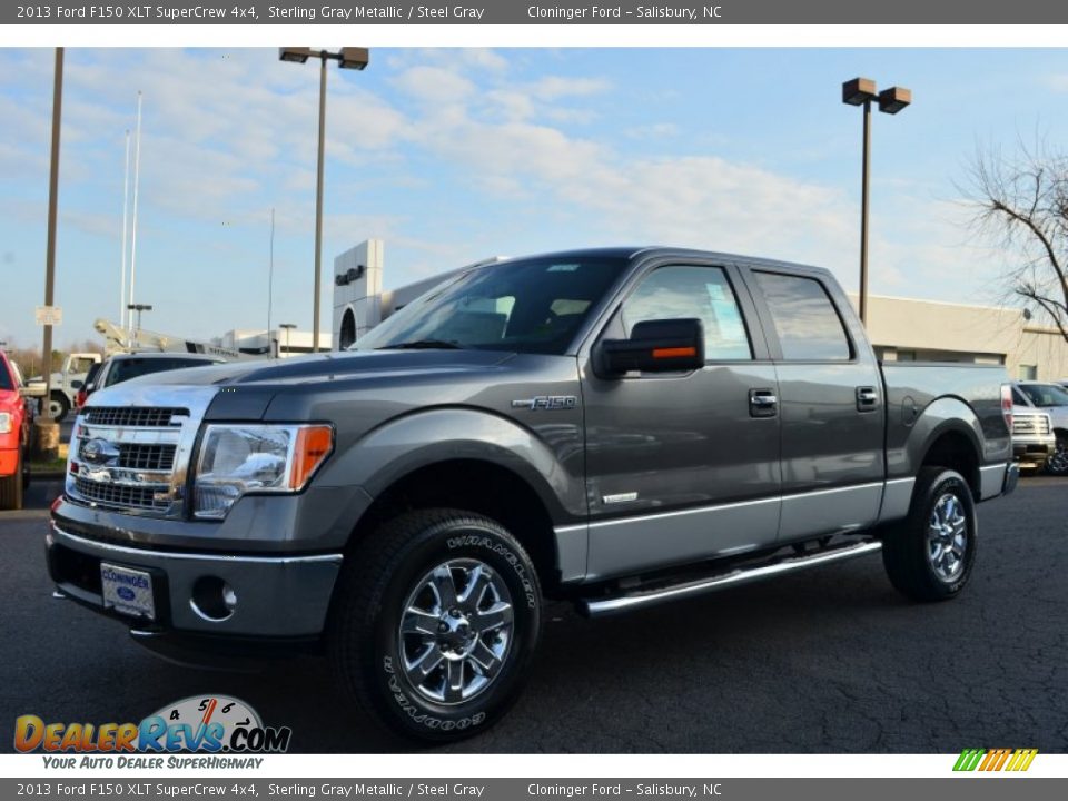 2013 Ford F150 XLT SuperCrew 4x4 Sterling Gray Metallic / Steel Gray Photo #5
