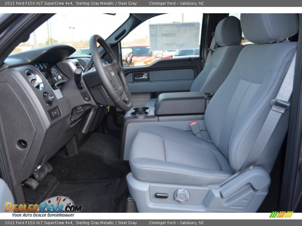 2013 Ford F150 XLT SuperCrew 4x4 Sterling Gray Metallic / Steel Gray Photo #10