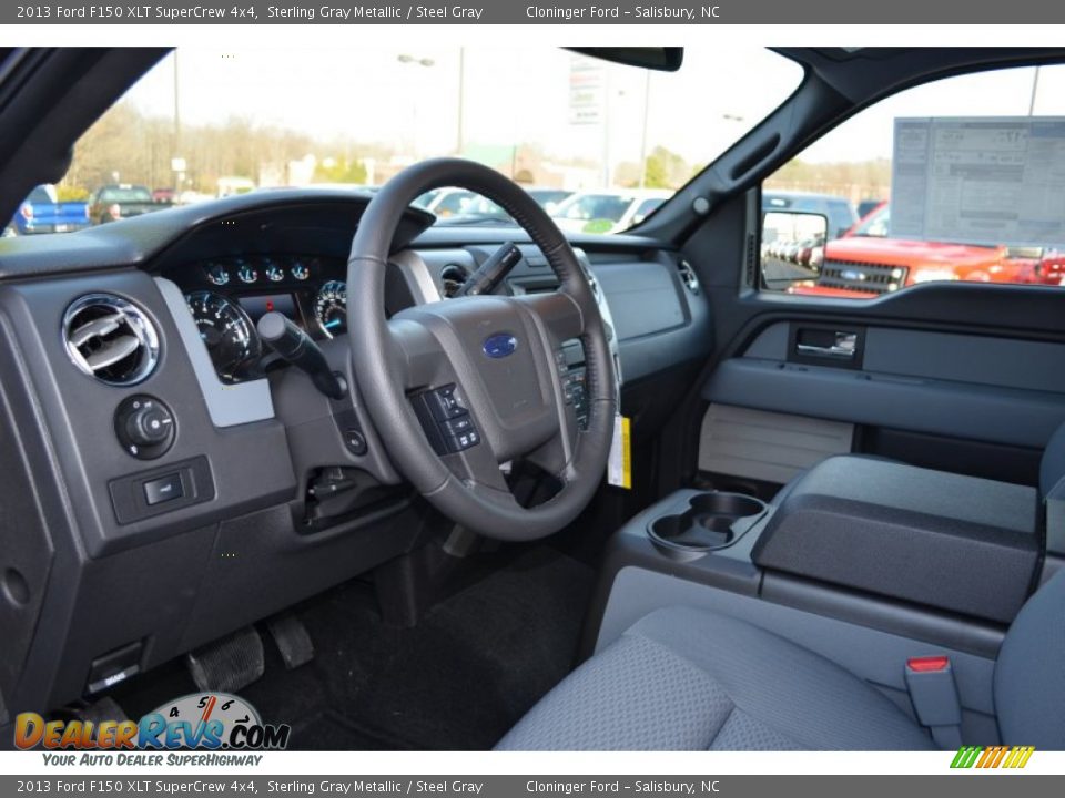 2013 Ford F150 XLT SuperCrew 4x4 Sterling Gray Metallic / Steel Gray Photo #11