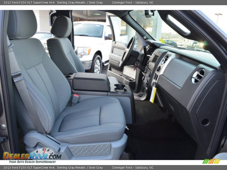 2013 Ford F150 XLT SuperCrew 4x4 Sterling Gray Metallic / Steel Gray Photo #14