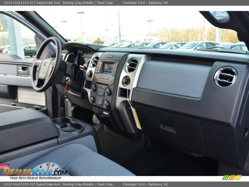 2013 Ford F150 XLT SuperCrew 4x4 Sterling Gray Metallic / Steel Gray Photo #15