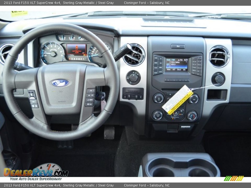 2013 Ford F150 XLT SuperCrew 4x4 Sterling Gray Metallic / Steel Gray Photo #24