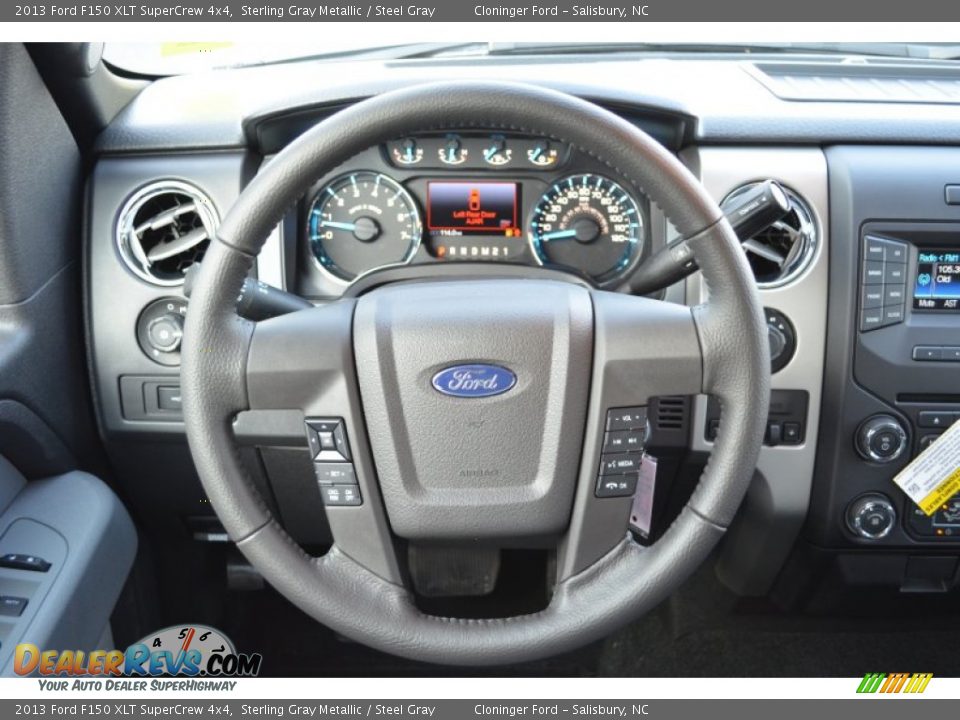 2013 Ford F150 XLT SuperCrew 4x4 Sterling Gray Metallic / Steel Gray Photo #25