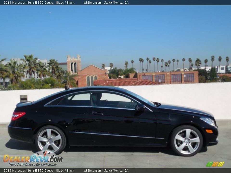 2013 Mercedes-Benz E 350 Coupe Black / Black Photo #3