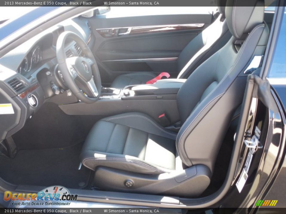 2013 Mercedes-Benz E 350 Coupe Black / Black Photo #7