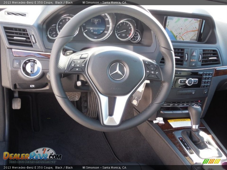2013 Mercedes-Benz E 350 Coupe Black / Black Photo #9