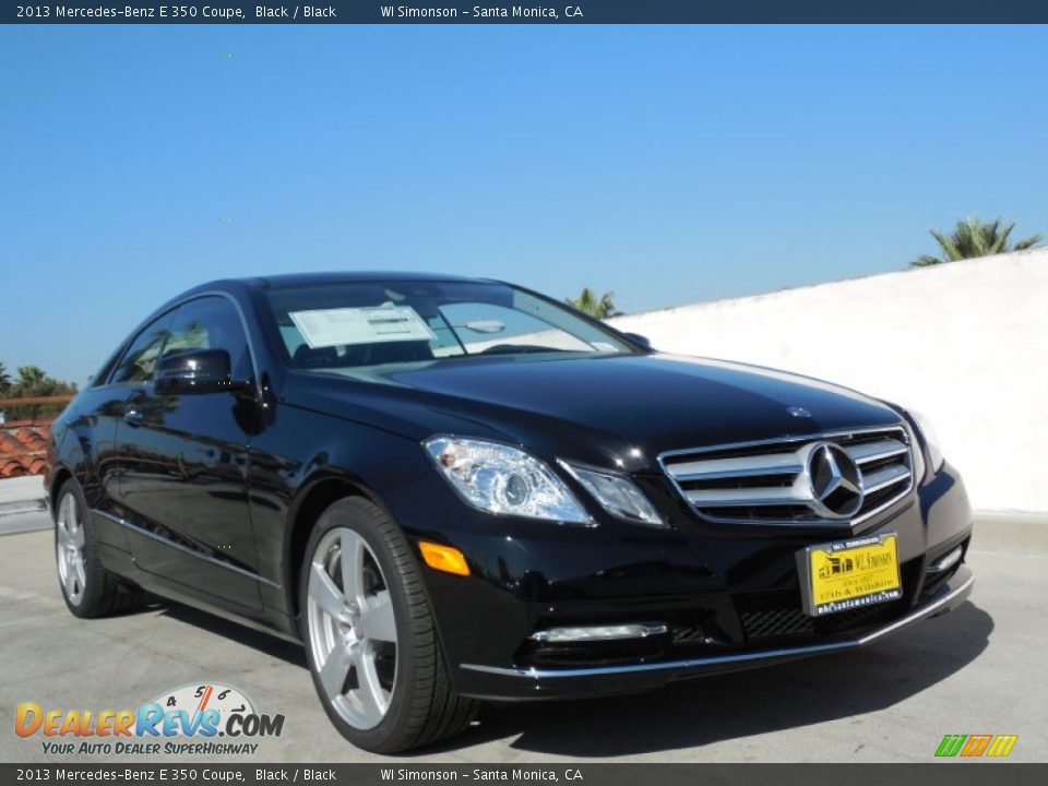 2013 Mercedes-Benz E 350 Coupe Black / Black Photo #11