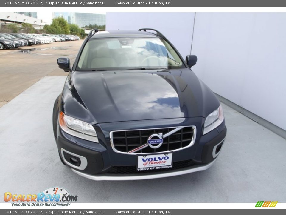 2013 Volvo XC70 3.2 Caspian Blue Metallic / Sandstone Photo #3