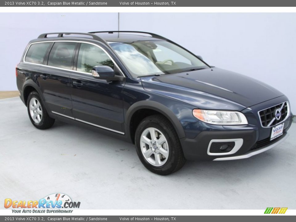 2013 Volvo XC70 3.2 Caspian Blue Metallic / Sandstone Photo #8
