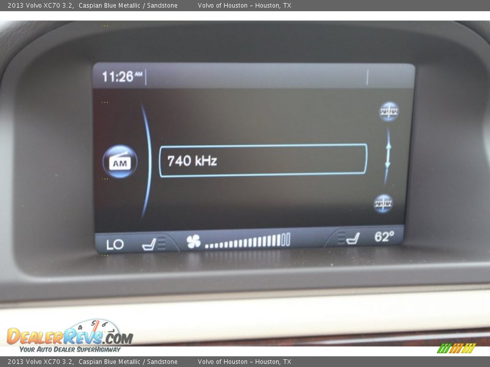 2013 Volvo XC70 3.2 Caspian Blue Metallic / Sandstone Photo #17