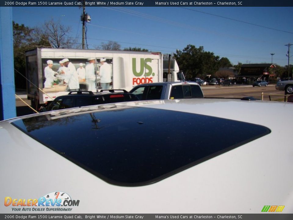 2006 Dodge Ram 1500 Laramie Quad Cab Bright White / Medium Slate Gray Photo #30