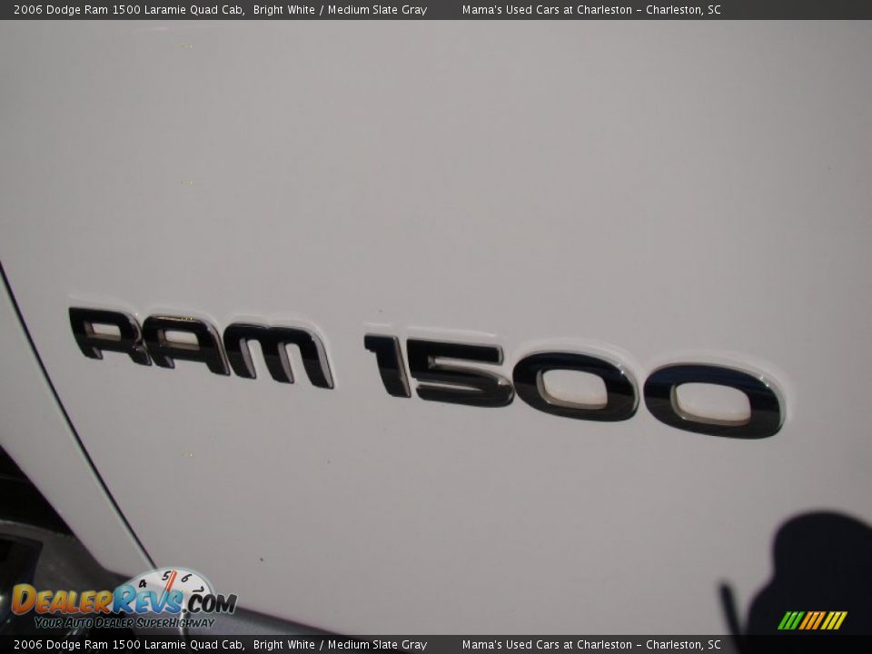 2006 Dodge Ram 1500 Laramie Quad Cab Bright White / Medium Slate Gray Photo #33