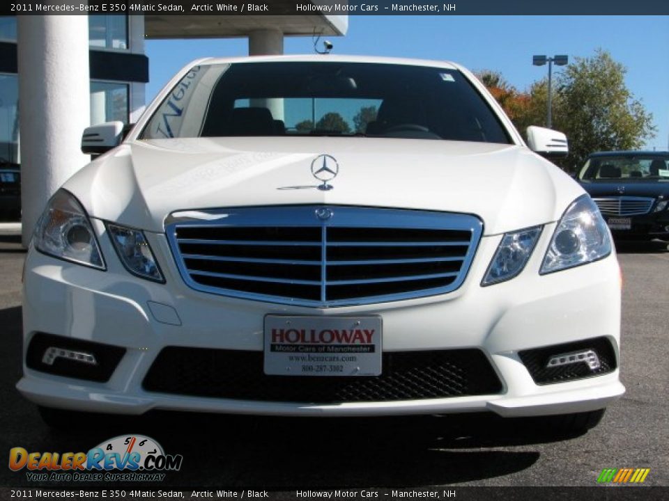 2011 Mercedes-Benz E 350 4Matic Sedan Arctic White / Black Photo #2