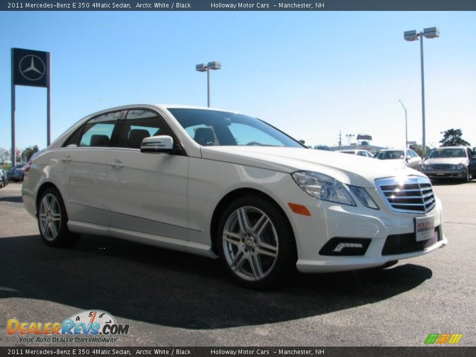 2011 Mercedes-Benz E 350 4Matic Sedan Arctic White / Black Photo #3
