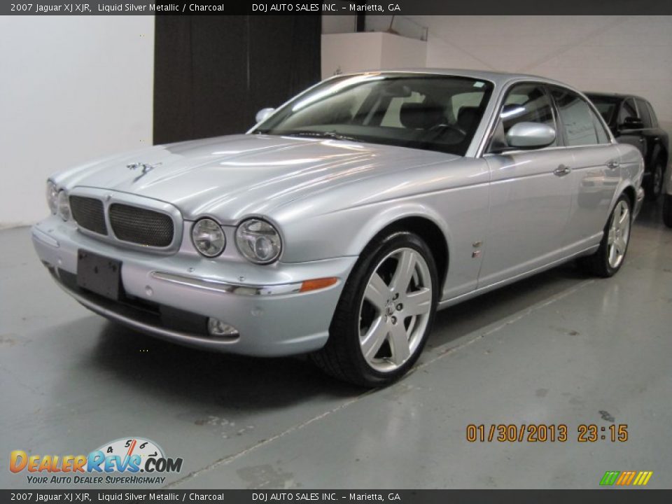 2007 Jaguar XJ XJR Liquid Silver Metallic / Charcoal Photo #8