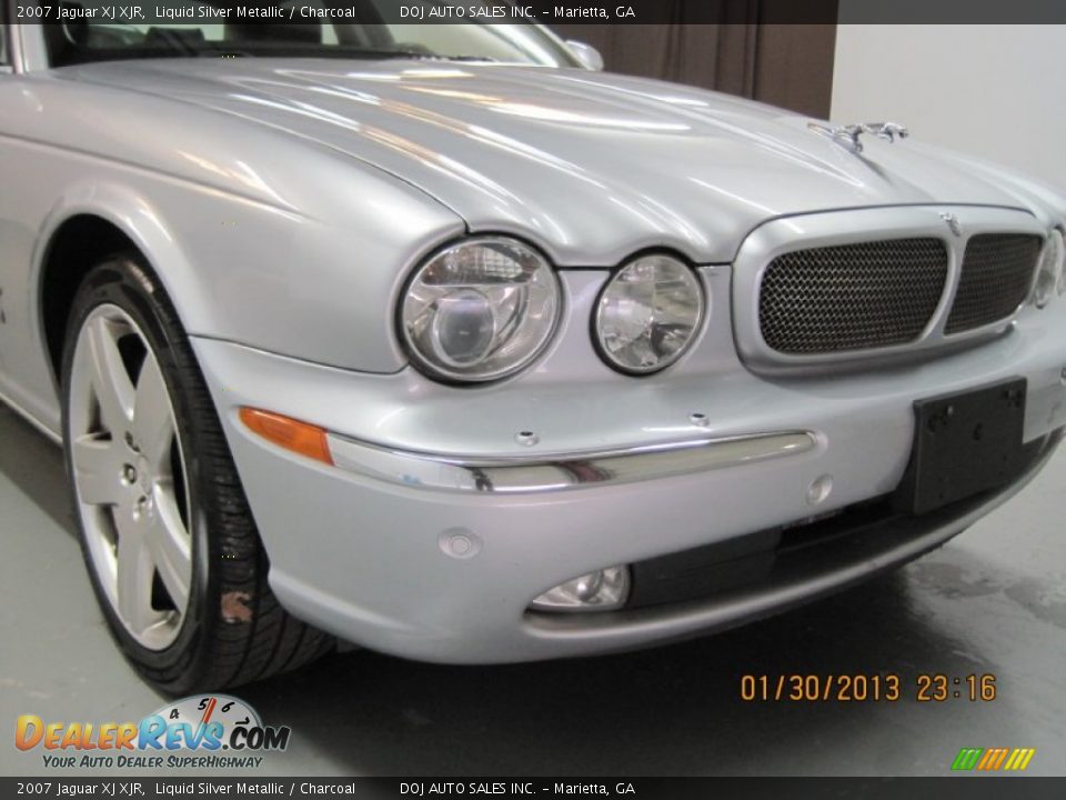 2007 Jaguar XJ XJR Liquid Silver Metallic / Charcoal Photo #13