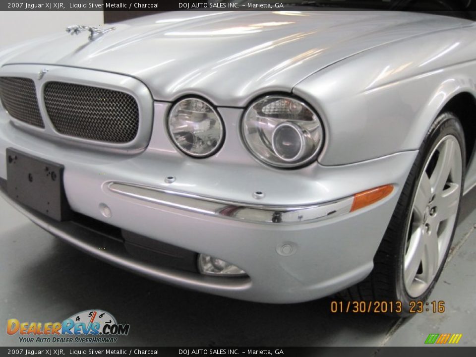 2007 Jaguar XJ XJR Liquid Silver Metallic / Charcoal Photo #14