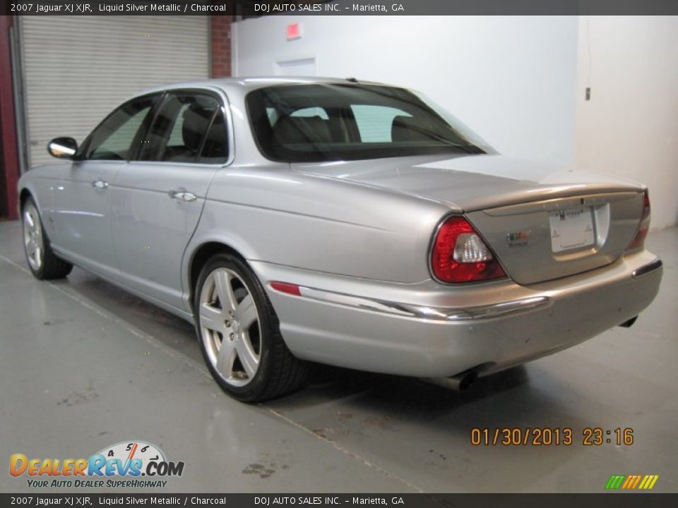 2007 Jaguar XJ XJR Liquid Silver Metallic / Charcoal Photo #15