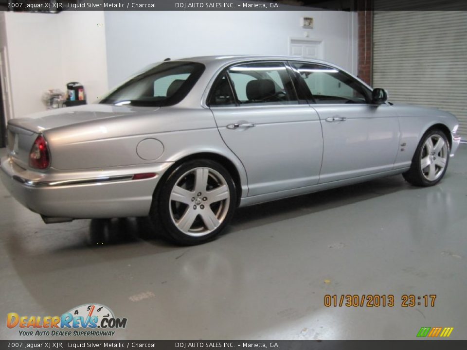 2007 Jaguar XJ XJR Liquid Silver Metallic / Charcoal Photo #16