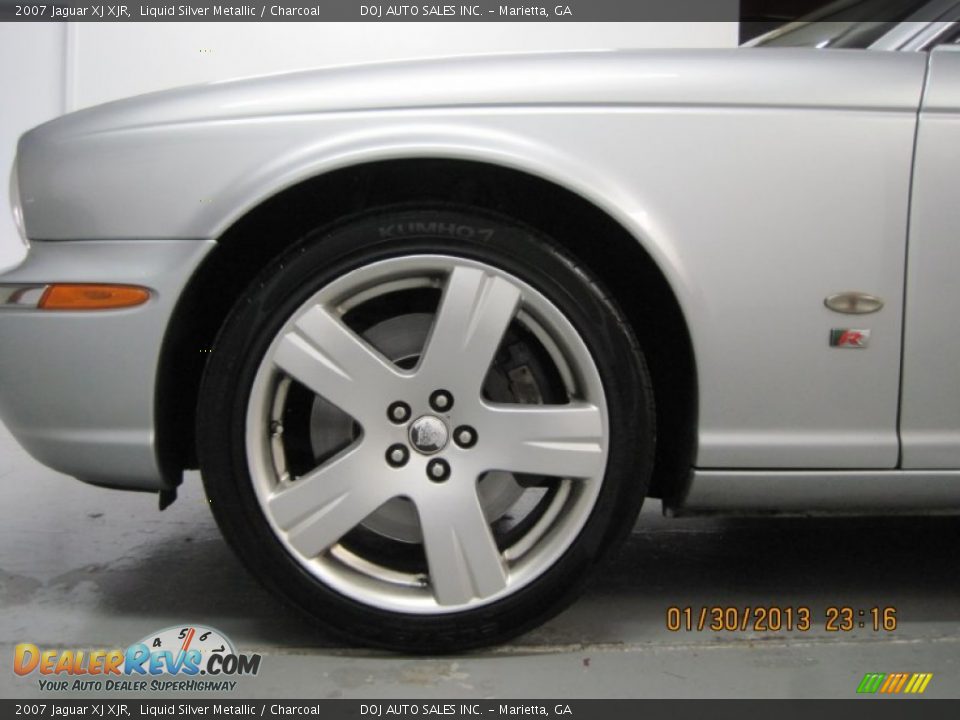 2007 Jaguar XJ XJR Liquid Silver Metallic / Charcoal Photo #25