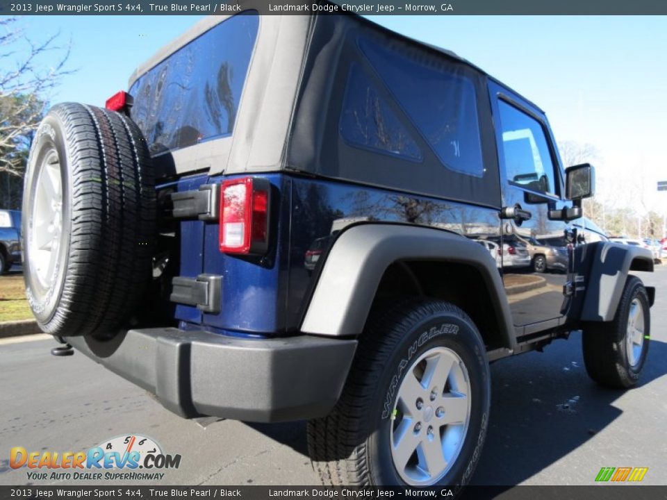 2013 Jeep Wrangler Sport S 4x4 True Blue Pearl / Black Photo #3