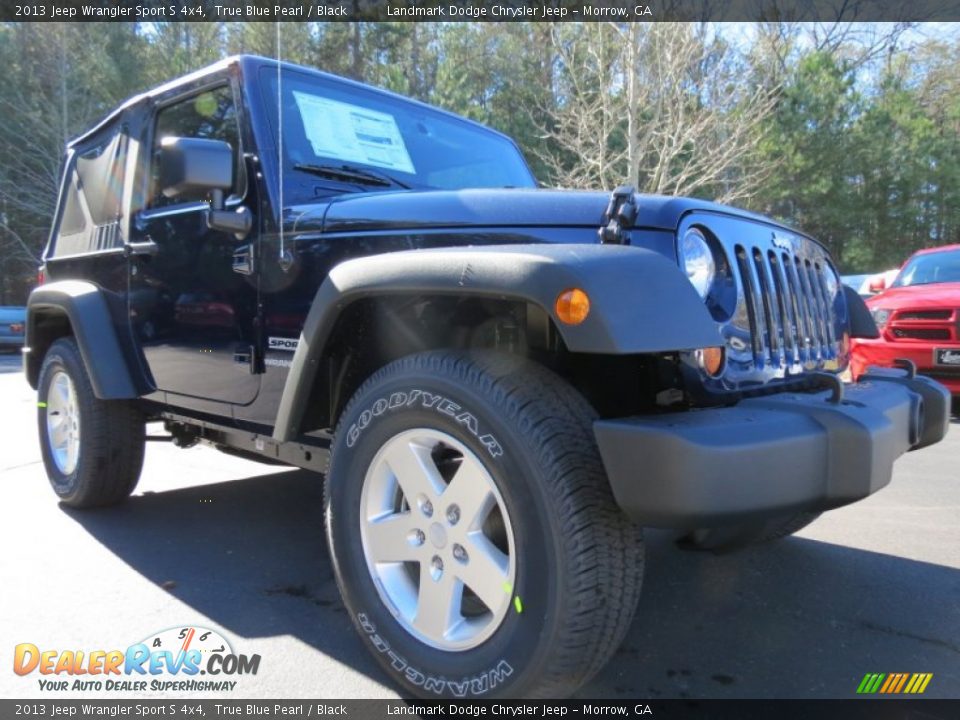 2013 Jeep Wrangler Sport S 4x4 True Blue Pearl / Black Photo #4