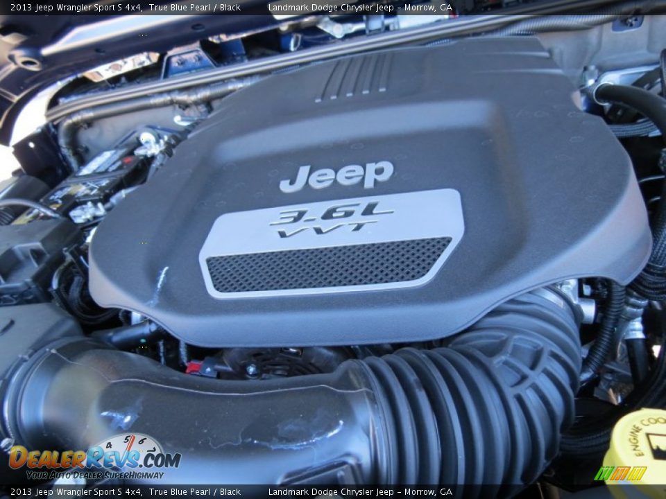 2013 Jeep Wrangler Sport S 4x4 True Blue Pearl / Black Photo #10