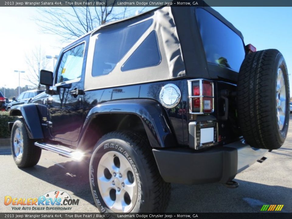 2013 Jeep Wrangler Sahara 4x4 True Blue Pearl / Black Photo #2