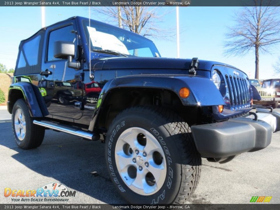 2013 Jeep Wrangler Sahara 4x4 True Blue Pearl / Black Photo #4