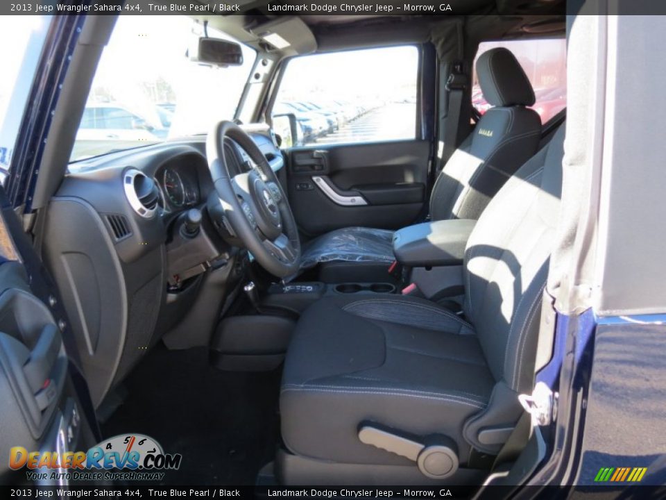 2013 Jeep Wrangler Sahara 4x4 True Blue Pearl / Black Photo #7
