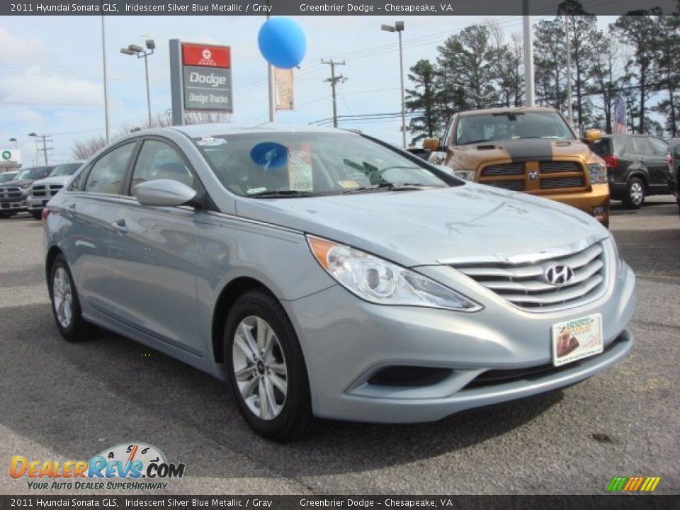 2011 Hyundai Sonata GLS Iridescent Silver Blue Metallic / Gray Photo #7