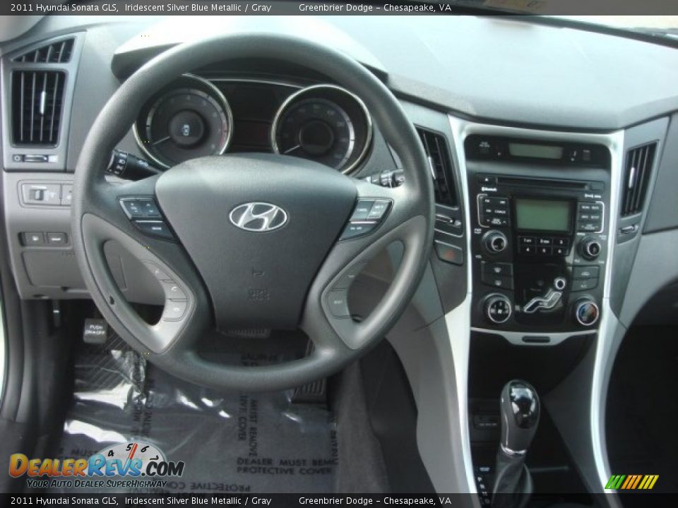 2011 Hyundai Sonata GLS Iridescent Silver Blue Metallic / Gray Photo #11