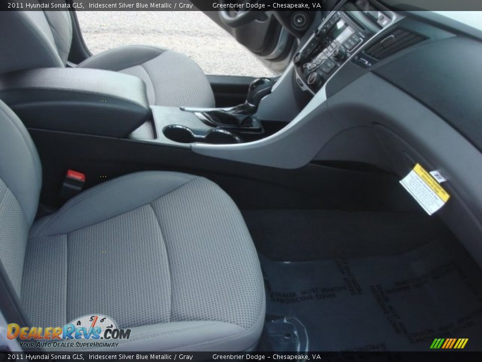 2011 Hyundai Sonata GLS Iridescent Silver Blue Metallic / Gray Photo #13